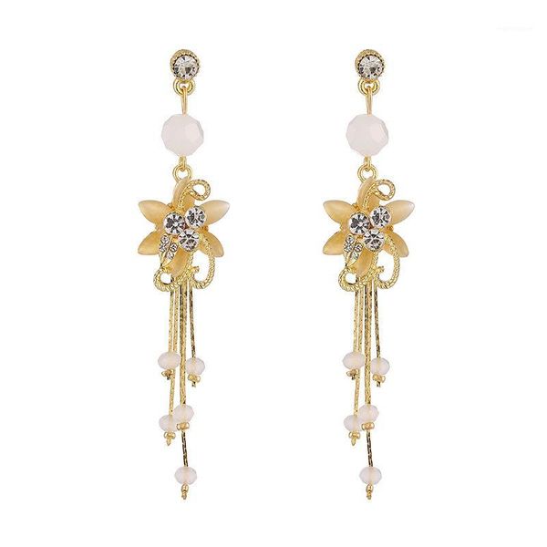 pearl zircon flower pendant earrings woman china ancient fairy wedding accessories banquet jewelry gift birthday girl1, Golden;silver
pearl zircon flower pendant earrings woman china ancient fairy wedding accessories banquet jewelry gift birthday girl1, Golden;silver