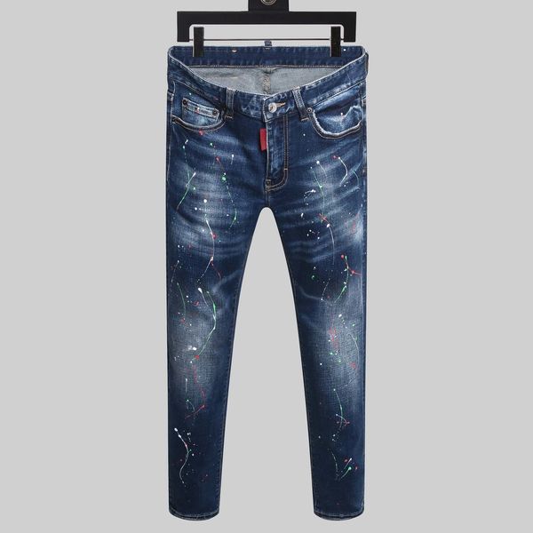 new 2020.1.9 fashion men men casual ripped jeans size 28-38, Blue