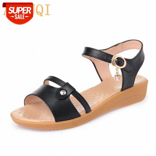 aiyuqi women's flat sandals 2020 summer new genuine leather female roman sandals plus size shoes women open toe mother shoes #vl8e, Black
aiyuqi women's flat sandals 2020 summer new genuine leather female roman sandals plus size shoes women open toe mother shoes #vl8e, Black