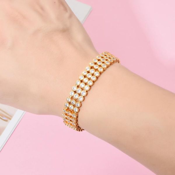 european and american fashion temperament gold zircon bracelet women/men wedding party bracelet sl-021, Black
european and american fashion temperament gold zircon bracelet women/men wedding party bracelet sl-021, Black