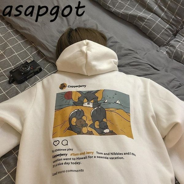 cartoon printed student autumn harajuku hoodies streetwear women loose cute hooded bf style hoodies girls kawaii casual 201201, Black
cartoon printed student autumn harajuku hoodies streetwear women loose cute hooded bf style hoodies girls kawaii casual 201201, Black