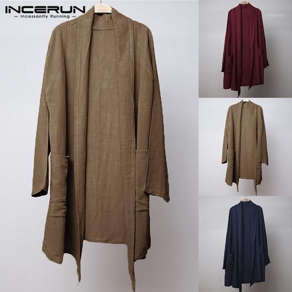 incerun vintage men long cloak cape trench coat long sleeve cotton irregular baggy casual outwear 2019 autumn loose jacket -5xl1, Tan;black
incerun vintage men long cloak cape trench coat long sleeve cotton irregular baggy casual outwear 2019 autumn loose jacket -5xl1, Tan;black