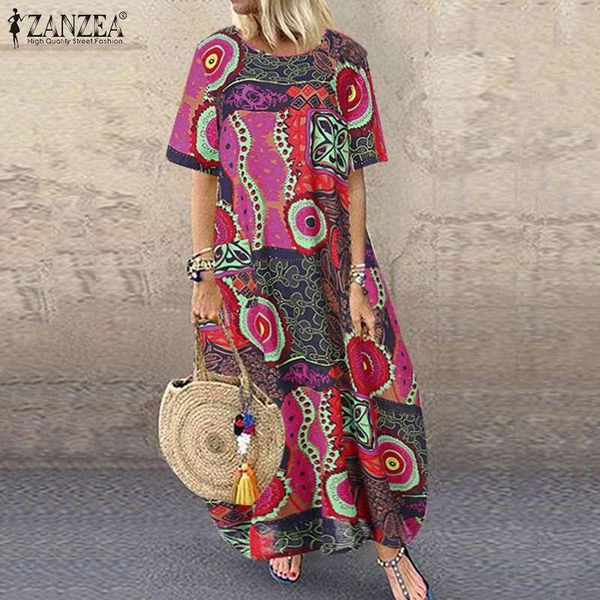party dresses women cotton linen dress zanzea 2021 summer bohemian long vestidos ladies floral print maxi kaftan robe beach, White;black
party dresses women cotton linen dress zanzea 2021 summer bohemian long vestidos ladies floral print maxi kaftan robe beach, White;black