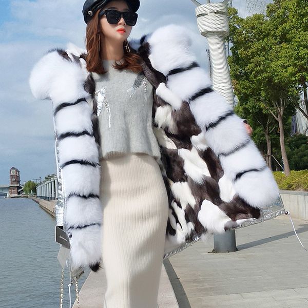 2021 New Real Lining Women's Winter Long Collar Hot Female Jacket Fox Skin Pie to Overcome Ladies'coat 54KK, Black
2021 New Real Lining Women's Winter Long Collar Hot Female Jacket Fox Skin Pie to Overcome Ladies'coat 54KK, Black