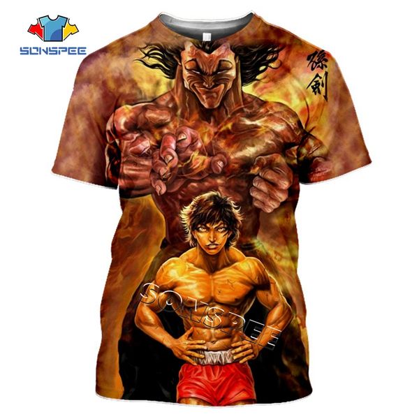 summer comic grappler baki japan boxing men anime 3d print shirts horror hippie harajuku men clothing
summer comic grappler baki japan boxing men anime 3d print shirts horror hippie harajuku men clothing