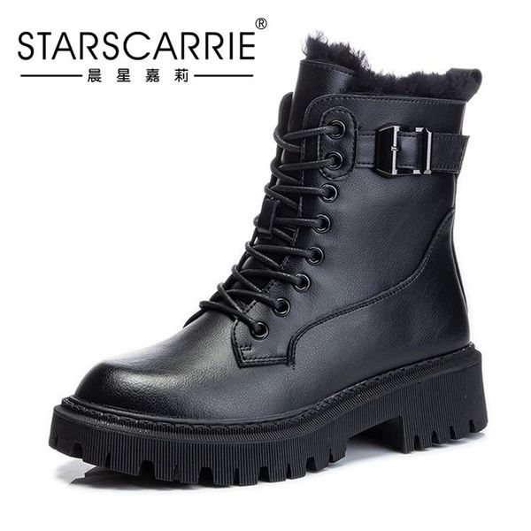 real wool shoes women's winter 2020 medium sleeve thick soled sports short boots women's thick heel leather plush boots, Black
real wool shoes women's winter 2020 medium sleeve thick soled sports short boots women's thick heel leather plush boots, Black