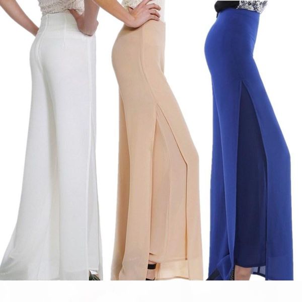 wholesale-women ladies vintage loose high waist long trousers chiffon side split casual palazzo pants wide leg pants pantalones, Black;white
wholesale-women ladies vintage loose high waist long trousers chiffon side split casual palazzo pants wide leg pants pantalones, Black;white