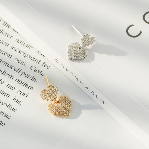 s925 all body pure silver full diamond love earrings korean temperament net red 2020 new personalized simple earrings, Golden
s925 all body pure silver full diamond love earrings korean temperament net red 2020 new personalized simple earrings, Golden