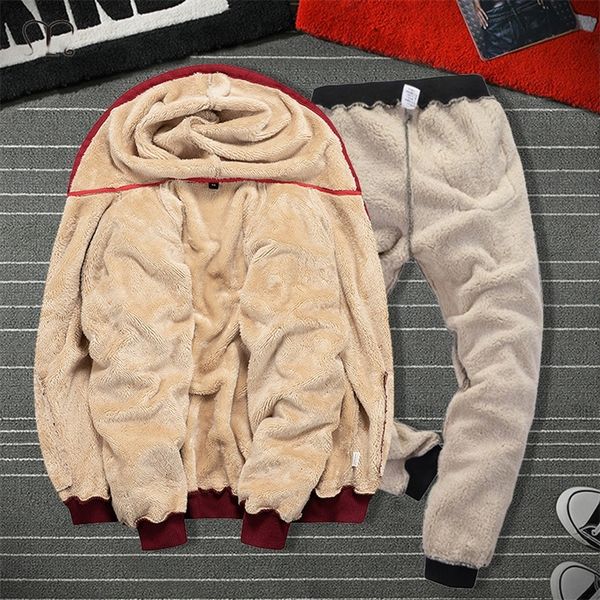mens suits with pants autumn winter big sizes warm thick tracksuit sportswear men's sweatsuit set jogger male hoodies coat lj201126, Gray
mens suits with pants autumn winter big sizes warm thick tracksuit sportswear men's sweatsuit set jogger male hoodies coat lj201126, Gray