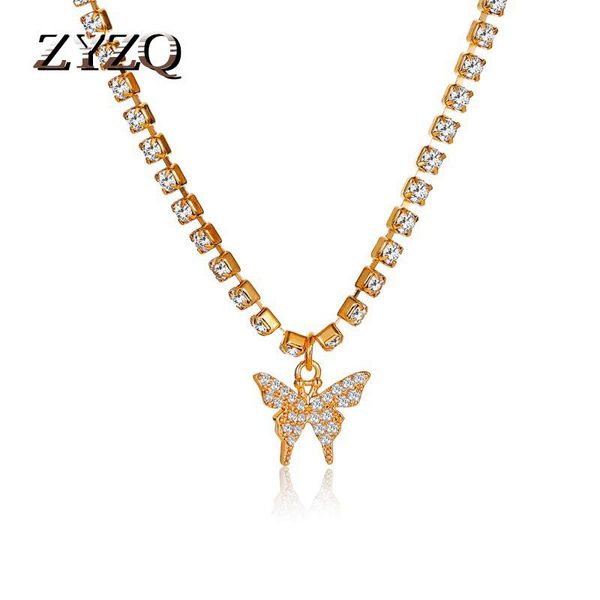 chains zyzq exquisite crystal butterfly necklace metal zinc alloy bow rhinestone pendant dream wedding jewelry, Silver
chains zyzq exquisite crystal butterfly necklace metal zinc alloy bow rhinestone pendant dream wedding jewelry, Silver