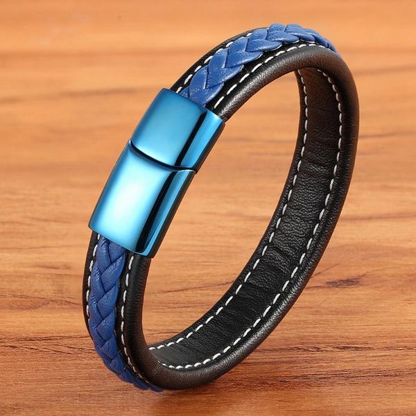 charm bracelets trend leather bracelet 7 colors men's stainless steel stitching combination hand-woven collection gift, Golden;silver
charm bracelets trend leather bracelet 7 colors men's stainless steel stitching combination hand-woven collection gift, Golden;silver