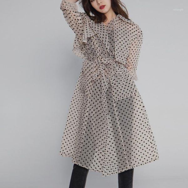 women coat women trench coat dot vintage bandage long trench coats perspective casual overcoat 2020 new fashion p6261, Tan;black
women coat women trench coat dot vintage bandage long trench coats perspective casual overcoat 2020 new fashion p6261, Tan;black