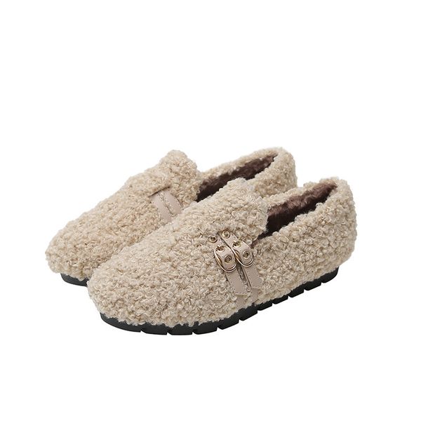 2021 new fall and winter super women's stuffed lining platform peas shoes-style lambs wool lazy shoes big feet 49a8, Black
2021 new fall and winter super women's stuffed lining platform peas shoes-style lambs wool lazy shoes big feet 49a8, Black
