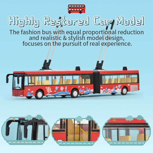 kid fun alloy bus model simulation two-carriage bus toys pull back alloy bus model toys children christmas gifts
kid fun alloy bus model simulation two-carriage bus toys pull back alloy bus model toys children christmas gifts