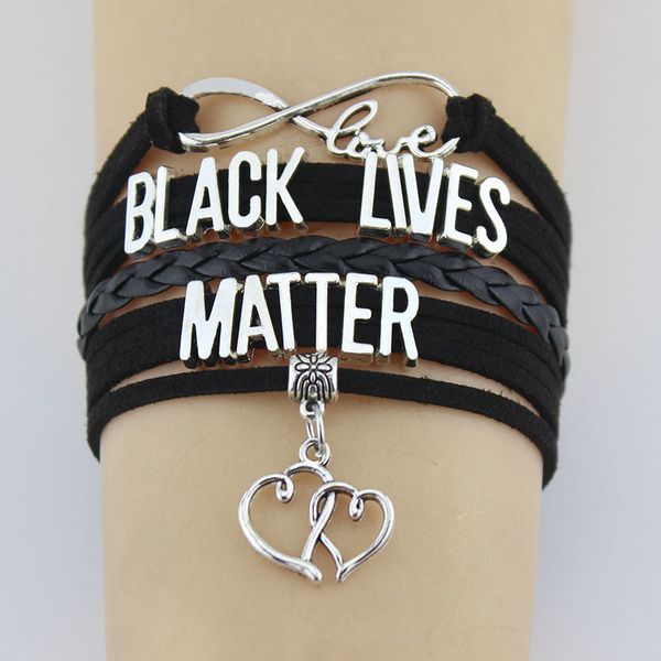 infinity love black lives matter double heart charm back the blue heart wrap bracelets charm bracelet women men jewelry, Golden;silver
infinity love black lives matter double heart charm back the blue heart wrap bracelets charm bracelet women men jewelry, Golden;silver