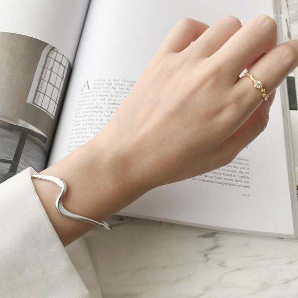 charm bracelets pure silver men and women femme bangles nails open simple waves bracelet boho fashion jewelry gift1, Golden;silver
charm bracelets pure silver men and women femme bangles nails open simple waves bracelet boho fashion jewelry gift1, Golden;silver