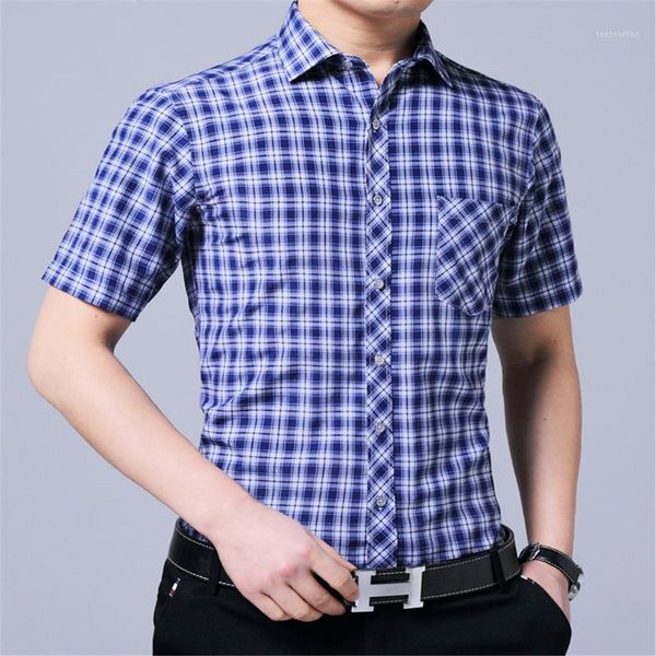 vogue men dress shirt summer loose casual plaid shirts daily short sleeve chemise homme1 men's, White;black
vogue men dress shirt summer loose casual plaid shirts daily short sleeve chemise homme1 men's, White;black
