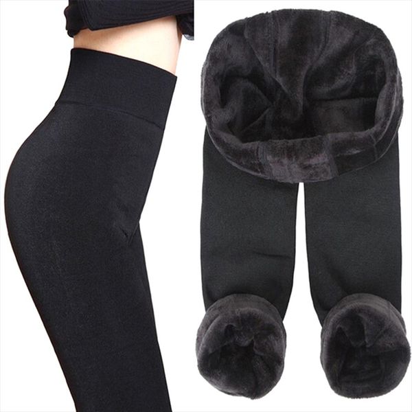 new fashion womens warm plus velvet leggings winter high elasticity and good quality thick velvet pants warm leggings, Black
new fashion womens warm plus velvet leggings winter high elasticity and good quality thick velvet pants warm leggings, Black