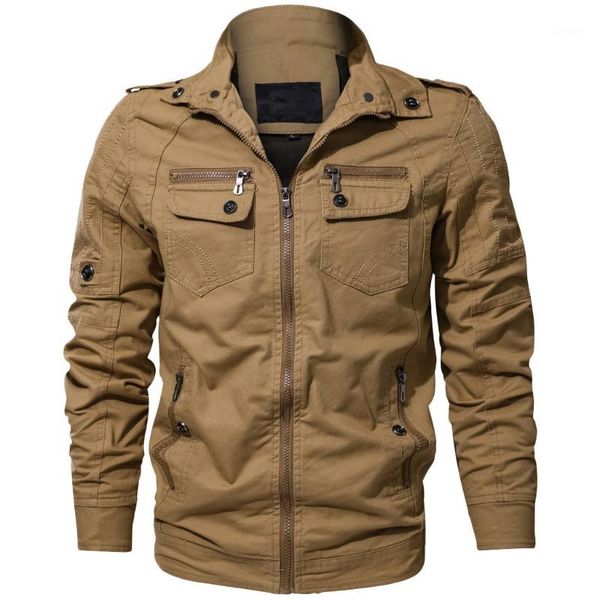 men's jacket autumn winter vintage zipper solid stand collar long sleeve tactical millitary jackets coat streetwear male clothes1, Black;brown
men's jacket autumn winter vintage zipper solid stand collar long sleeve tactical millitary jackets coat streetwear male clothes1, Black;brown