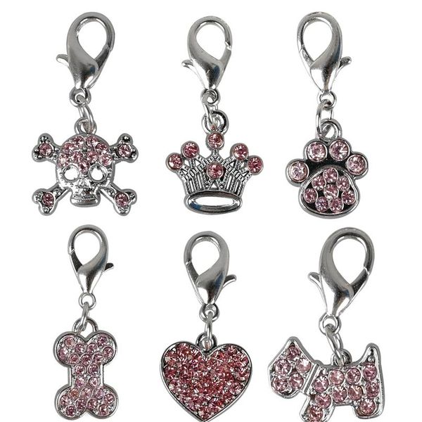 6pcs/lot bling rhinestone dog cat collar accessories crystal charm necklace pendant accessory for small dogs accesorio qyltlk
6pcs/lot bling rhinestone dog cat collar accessories crystal charm necklace pendant accessory for small dogs accesorio qyltlk