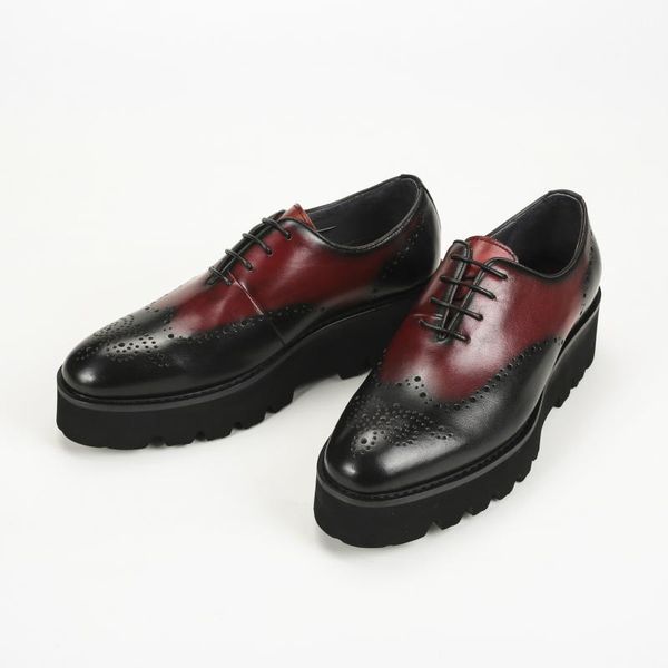 cowhide leather shoes thick bottomed cowhide zapatos de hombre luxury wedding shoes, Black
cowhide leather shoes thick bottomed cowhide zapatos de hombre luxury wedding shoes, Black