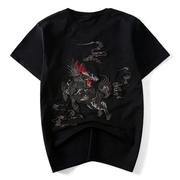 2021 new men's embroidered cotton t shirt short chinese dragon fashion young couple t-shirts streetwear size 5xl 1wc9 xv3a, White;black
2021 new men's embroidered cotton t shirt short chinese dragon fashion young couple t-shirts streetwear size 5xl 1wc9 xv3a, White;black