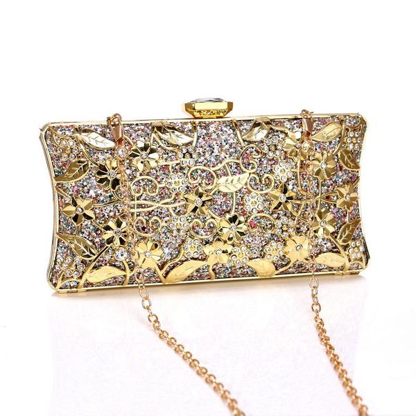 fashion flower evening handbag metal frame hollow out leaf clutch purse women luxury handbag for party banquet crystal diamanted
fashion flower evening handbag metal frame hollow out leaf clutch purse women luxury handbag for party banquet crystal diamanted