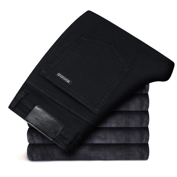 men's jeans 2021 winter warm business casual stretch and velvet thick slim-fit trousers, Blue
men's jeans 2021 winter warm business casual stretch and velvet thick slim-fit trousers, Blue