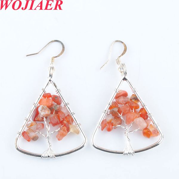 wojiaer natural stone chip tree of life dangle drop earrings for women healing crystal opal sector hook earring jewelry bo939, Silver
wojiaer natural stone chip tree of life dangle drop earrings for women healing crystal opal sector hook earring jewelry bo939, Silver