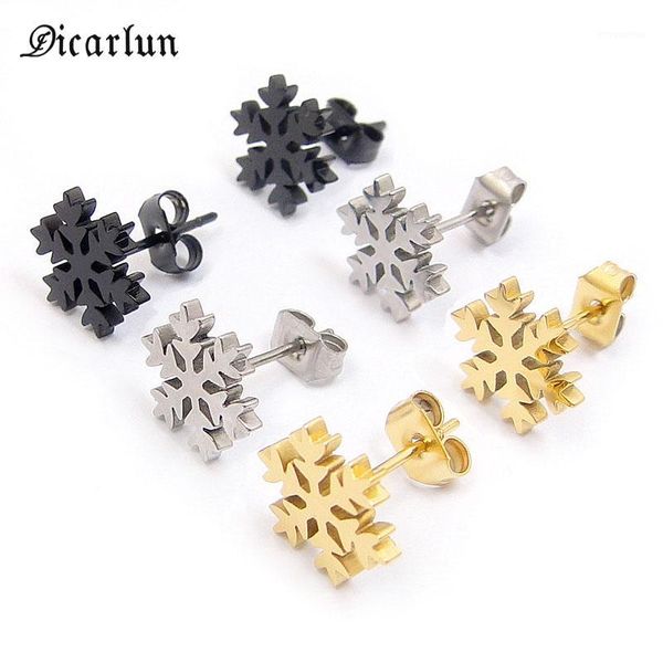 dicarlun women stud earrings stainless steel rose gold metal little earring snowflake christmas gifts for women jewelry femal1, Golden;silver
dicarlun women stud earrings stainless steel rose gold metal little earring snowflake christmas gifts for women jewelry femal1, Golden;silver