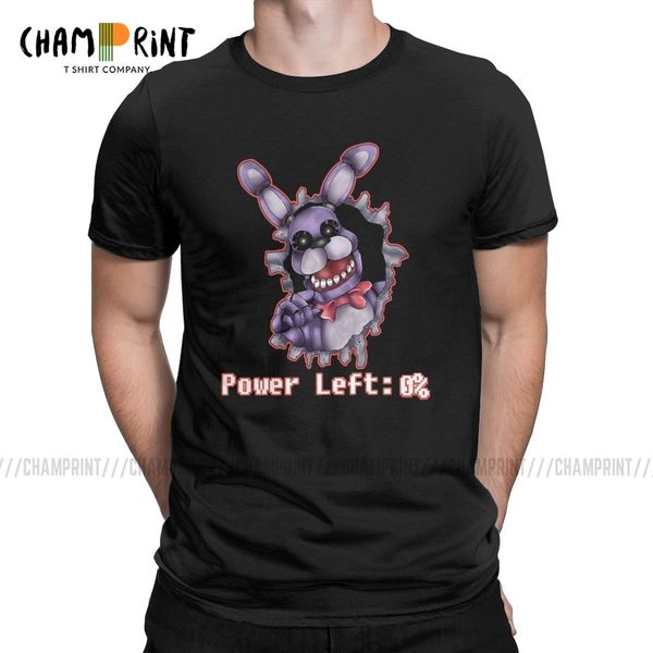 sport men's t-shirts five nights at freddy's bonnie power left 0% funny cotton tees short sleeve t shirt crewneck clothes gift ide 
sport men's t-shirts five nights at freddy's bonnie power left 0% funny cotton tees short sleeve t shirt crewneck clothes gift ide