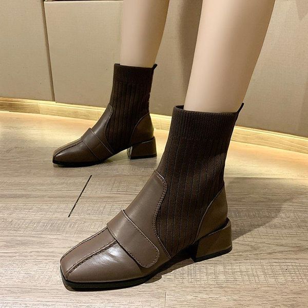 boots 2021 autumn winter vintage women plus size sock female high heel botines fashion shoes, Black
boots 2021 autumn winter vintage women plus size sock female high heel botines fashion shoes, Black