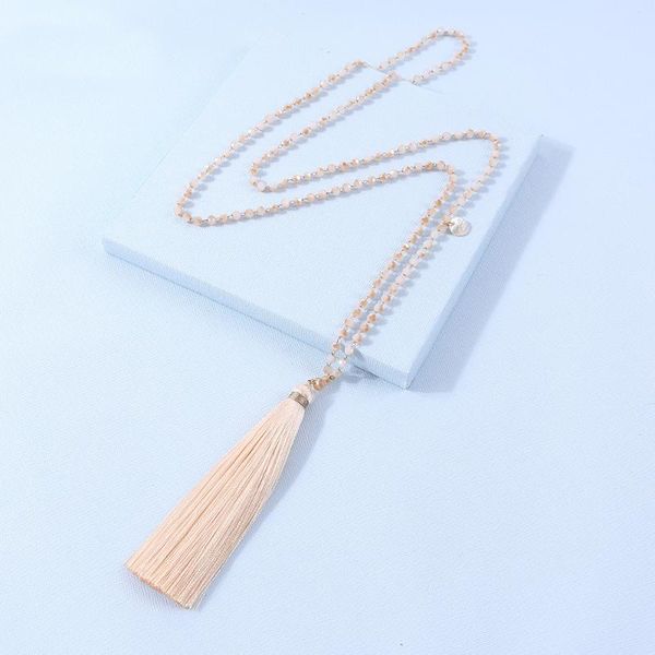 long tassel necklace boho women cut crystal beads sweater sweater chain fashion jewelry girlfriend holiday gift wholesale, Silver
long tassel necklace boho women cut crystal beads sweater sweater chain fashion jewelry girlfriend holiday gift wholesale, Silver