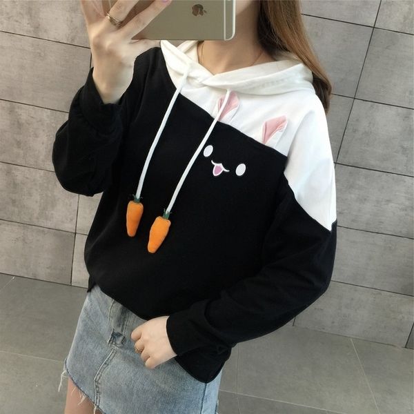 merry pretty women hoodies animal lovely pullover kawaii rabbit sweatshirt cute bunny graphic outerwear pink black hoodie girls 201203
merry pretty women hoodies animal lovely pullover kawaii rabbit sweatshirt cute bunny graphic outerwear pink black hoodie girls 201203