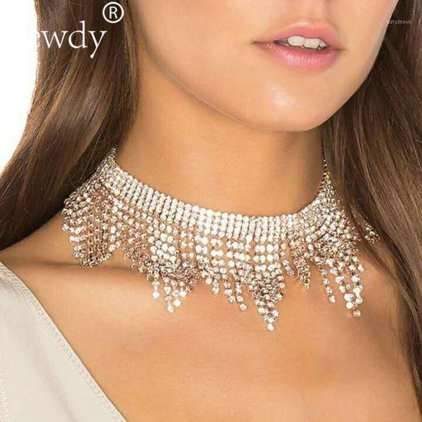fashion rhinestones tassel collar choker necklaces women luxury wedding body jewelry crystal statement necklaces pendants1, Golden;silver
fashion rhinestones tassel collar choker necklaces women luxury wedding body jewelry crystal statement necklaces pendants1, Golden;silver