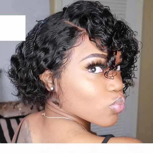 pixie cut bob lace front wigs 150% lace front human hair wigs curly human hair wig remy lace closure wig pre plucked, Black;brown
pixie cut bob lace front wigs 150% lace front human hair wigs curly human hair wig remy lace closure wig pre plucked, Black;brown