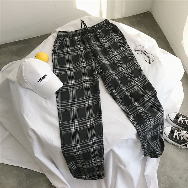 2021 new harajuku plaid for women trousers streetwear woman harem autumn ladies causal pants plus size psc5, Black;white
2021 new harajuku plaid for women trousers streetwear woman harem autumn ladies causal pants plus size psc5, Black;white