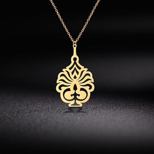 pendant necklaces filigree cutout gold color necklace stainless steel vintage flower choker chain jewelry women valentines gift, Silver
pendant necklaces filigree cutout gold color necklace stainless steel vintage flower choker chain jewelry women valentines gift, Silver