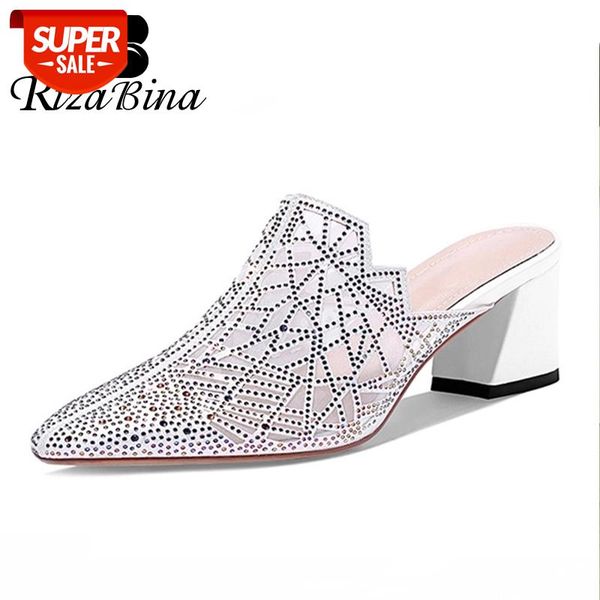 rizabina women sandals real leather crystal women shoes summer slip on pointed toe party casual mujer zapatos size 34-39 #v26i, Black
rizabina women sandals real leather crystal women shoes summer slip on pointed toe party casual mujer zapatos size 34-39 #v26i, Black