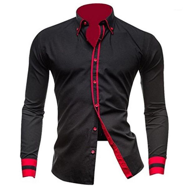 2020 mens casual long sleeve shirt men solid shirts male turn-down collar shirts cotton masculina casual male xxl1, White;black
2020 mens casual long sleeve shirt men solid shirts male turn-down collar shirts cotton masculina casual male xxl1, White;black