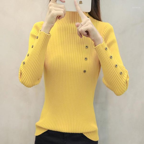 women pullovers pull femme hiver fall long sleeve button women sweater knitted high elastic winter turtleneck vogue sweater1, White;black
women pullovers pull femme hiver fall long sleeve button women sweater knitted high elastic winter turtleneck vogue sweater1, White;black