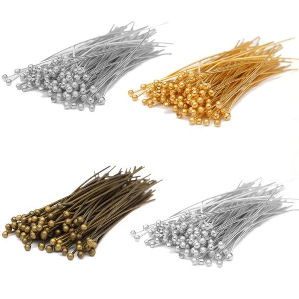 100pcs/bag silver golden plated pins jewelry making finding components mwtal headpins eyepins ballpins for beads brace qylfvm
100pcs/bag silver golden plated pins jewelry making finding components mwtal headpins eyepins ballpins for beads brace qylfvm