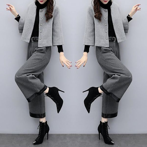 2021 new high long women's suits two pieces ladies work loose wool autumn clothes -3xl y485 2h7i, Gray
2021 new high long women's suits two pieces ladies work loose wool autumn clothes -3xl y485 2h7i, Gray