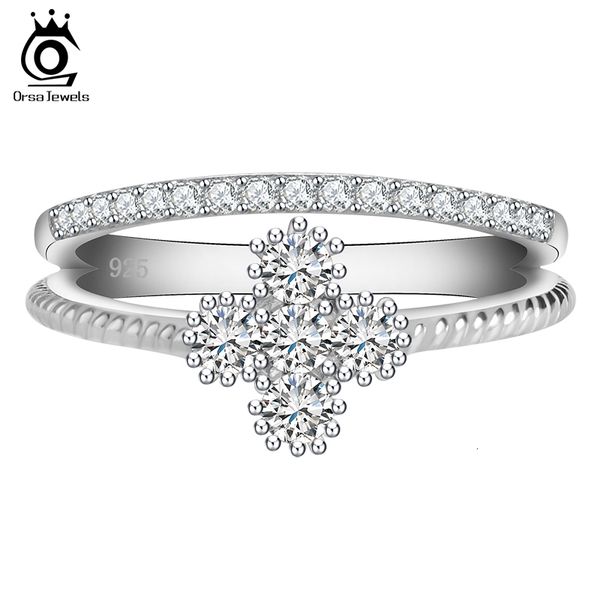 orsa new arrival women wedding rings platinum plated clear zircon sweet flower shape ring for ladies or64, Silver
orsa new arrival women wedding rings platinum plated clear zircon sweet flower shape ring for ladies or64, Silver
