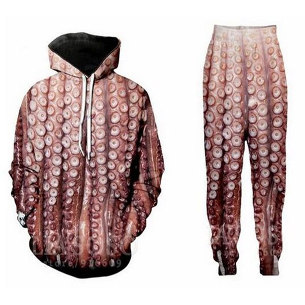 new men/womens ocs tentacles funny 3d print fashion tracksuits crewneck hip hop sweatshirt and pants 2 pcs plus size hoodies, Gray
new men/womens ocs tentacles funny 3d print fashion tracksuits crewneck hip hop sweatshirt and pants 2 pcs plus size hoodies, Gray