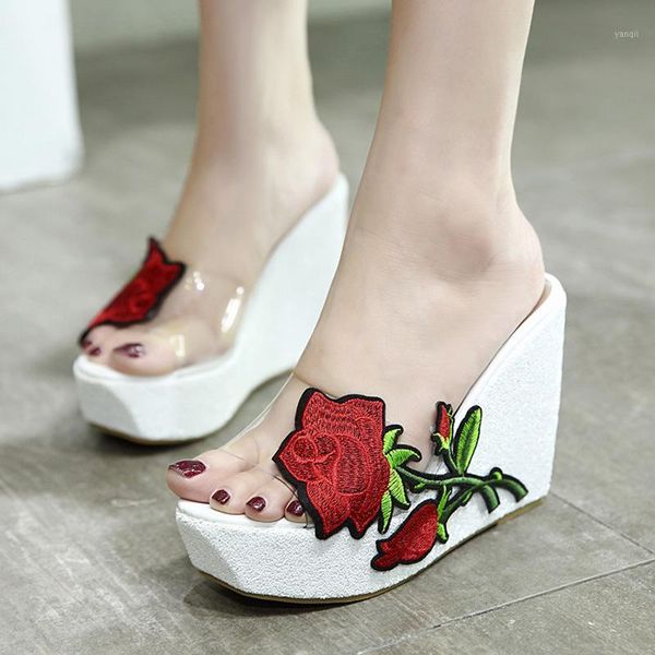 slippers flower ladies transparent high platform sandals wedges shoes for women heels lady slipper slippers1, Black
slippers flower ladies transparent high platform sandals wedges shoes for women heels lady slipper slippers1, Black