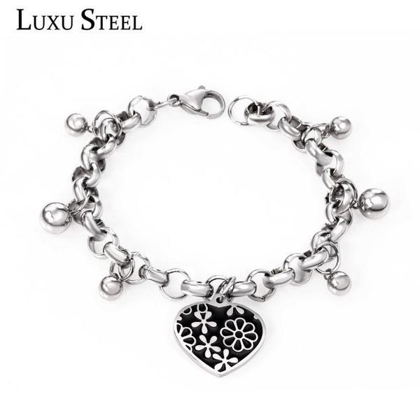 luxusteel stainless steel beaded bracelets bangles women accessories silver color pulseras mujer bracelets party wedding, Black
luxusteel stainless steel beaded bracelets bangles women accessories silver color pulseras mujer bracelets party wedding, Black