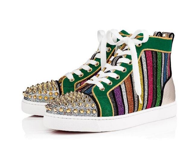 designer round toe casual multi rhinestone men women high colored drilling red bottom sneakers,lace up leisure flats sneakers shoes, Black
designer round toe casual multi rhinestone men women high colored drilling red bottom sneakers,lace up leisure flats sneakers shoes, Black