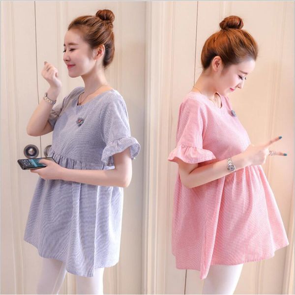 new summer maternity t-shirt dresses loose clothes for pregnant women stripe pregnantcy maternity t shirt x129 lj201120, White
new summer maternity t-shirt dresses loose clothes for pregnant women stripe pregnantcy maternity t shirt x129 lj201120, White