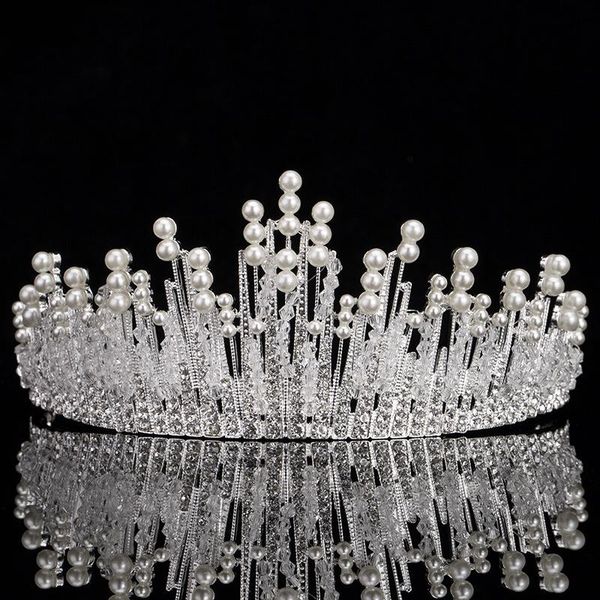 silver color bridal pearl tiara for wedding crown handmade crystal rhinestone beaded head jewelry bride hair accessories, Golden;silver
silver color bridal pearl tiara for wedding crown handmade crystal rhinestone beaded head jewelry bride hair accessories, Golden;silver